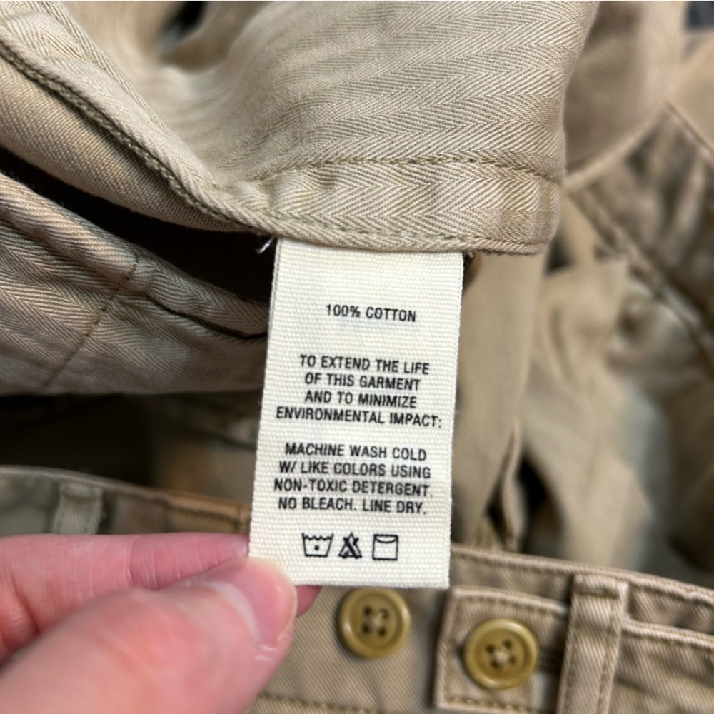 Alex Mill Vintage Washed Straight Leg Chino Pants Faded Khaki Size 38L - Picture 10 of 11